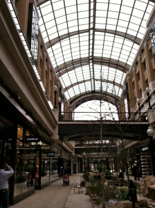 Inside the lovely indoor/outdoor mall.